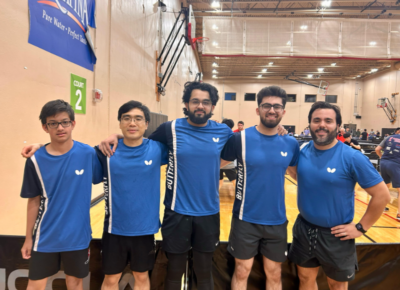 Teams doubles action